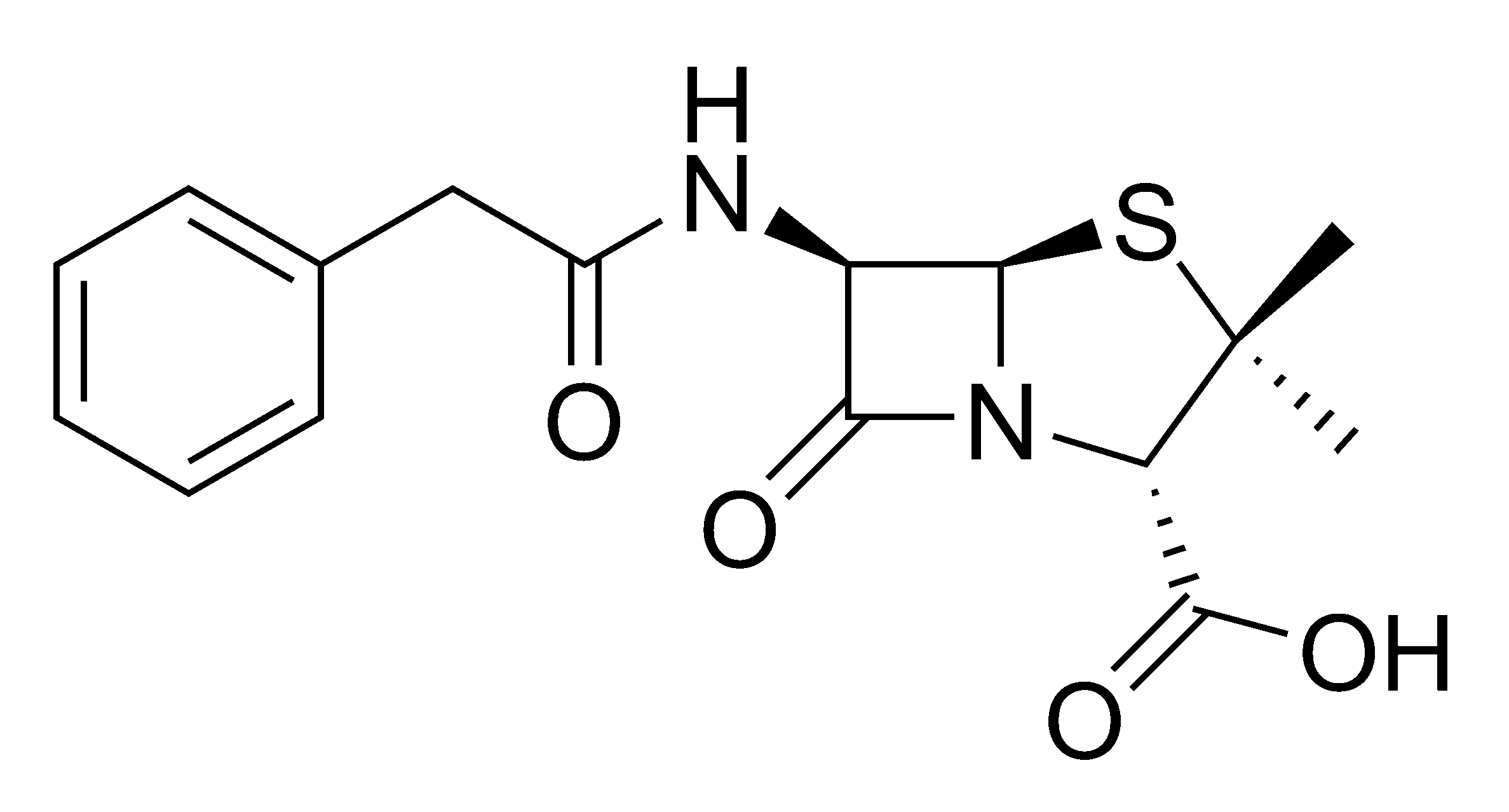 Penicillin molecular structure
