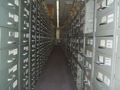 Old filing cabinets. All gone now